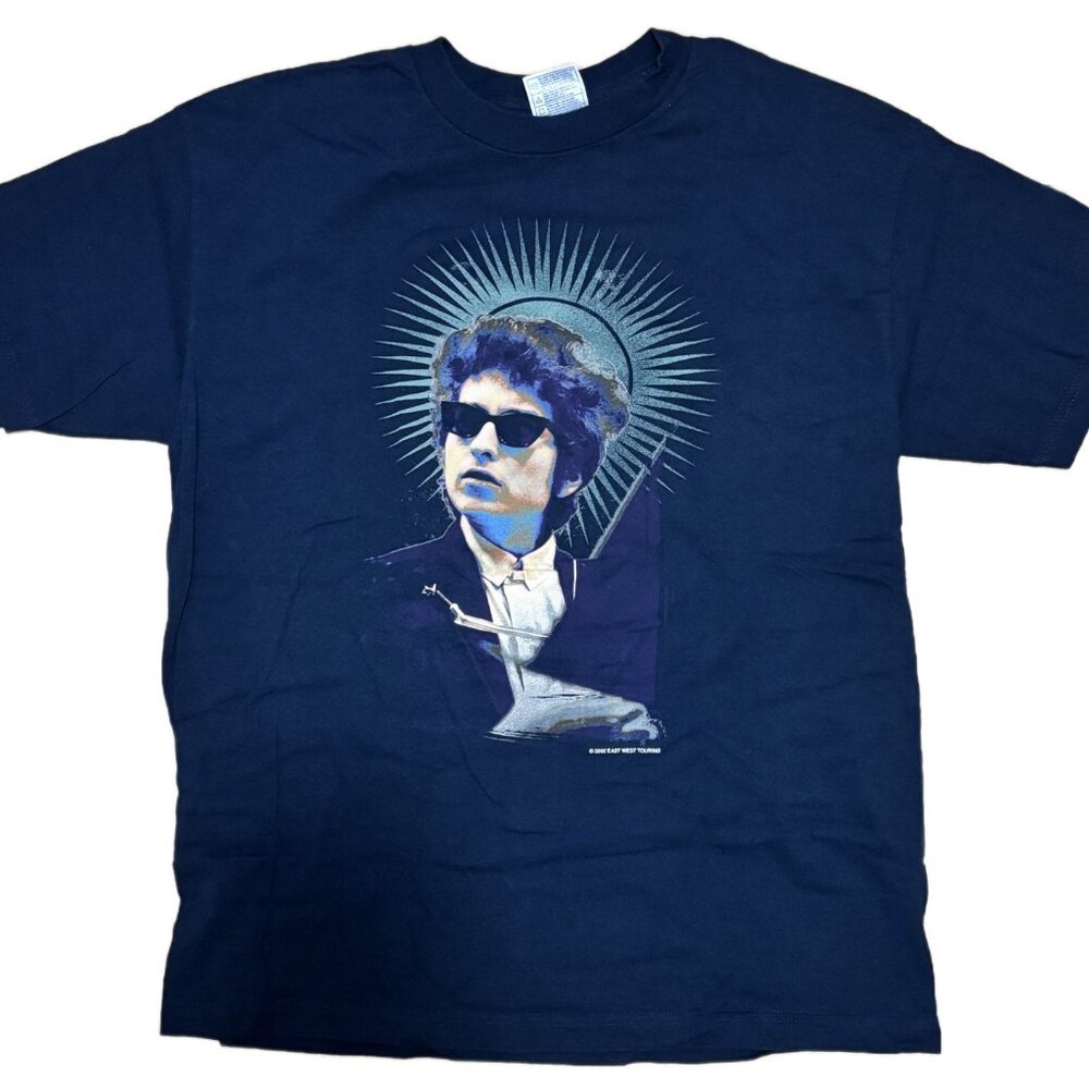 2002 BOB DYLAN "NEVERENDING TOUR" CONCERT T-SHIRT VINTAGE *NEVER WORN* / LARGE